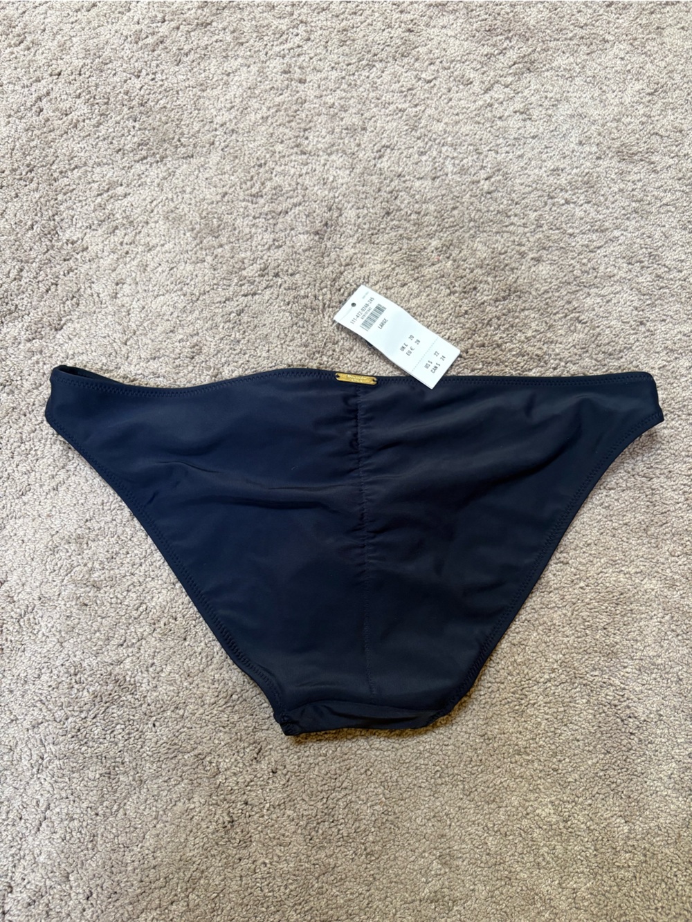 Abercrombie & Fitch Navy Blue Scrunch Bikini Bottom